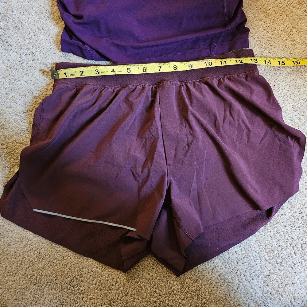 Lululemon Fast and Free Short 3" in Mulled Wine S NWOT